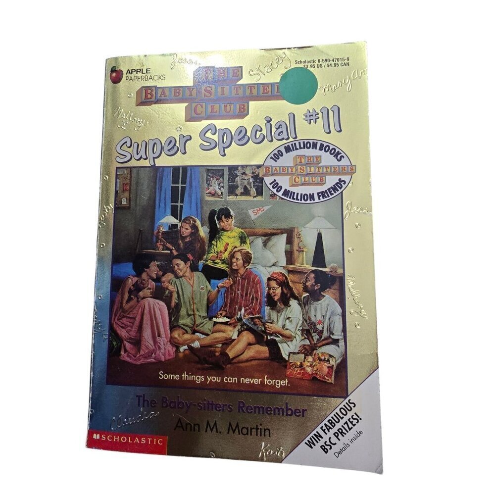 Vintage The Baby-sitters Club Super Special #11 The Baby-sitters Remember Book